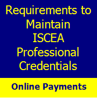 Maintain ISCEA Credentials